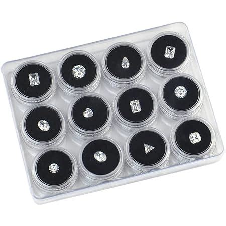 metal boxes for loose diamond near me|12Pcs Small Loose Diamond Gemstone Display Box .